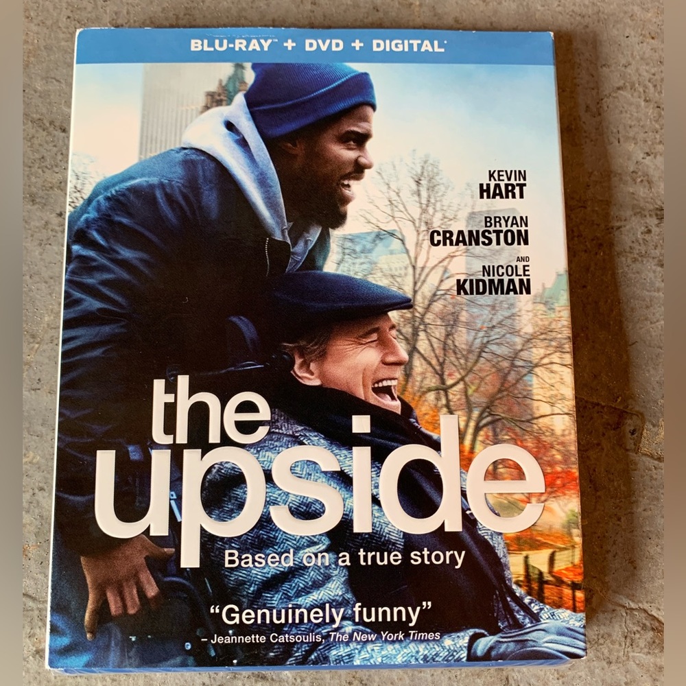 The Upside [Blu-ray] Movie DVD - Kevin Hart , Bryan Cranston , Nicole Kidman NWT